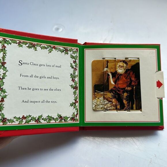 Vtg 1992 Ernest Nister’s Santa’s Surprises small book with changing pictures - Picture 3 of 11